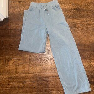 Medium Blue - Grey Ultra soft Wide leg Sweat pants